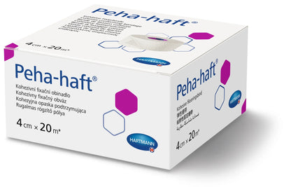 Peha-haft Cohesive Conforming Bandage 4cm x 20m - Latex-free self-adhering medical bandage