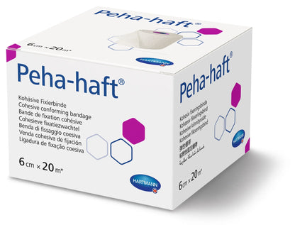 Peha-haft Cohesive Conforming Bandage 6cm x 20m - Latex-free self-adhering medical bandage