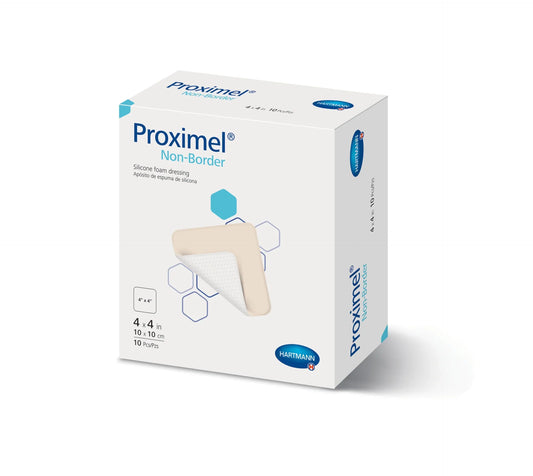 Proximel Non-Border Silicone Foam Dressing 10x10cm for flexible wound care application